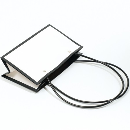 Bag for flowers white moisture -resistant, 22x10.5x13.5 cm-3