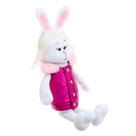 Soft toy "Bunny marshmallows in a vest", 25 cm-1