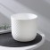 Kashpo with an insert “clover”, 3.2 l, d = 17.5 cm, h = 16 cm, white color