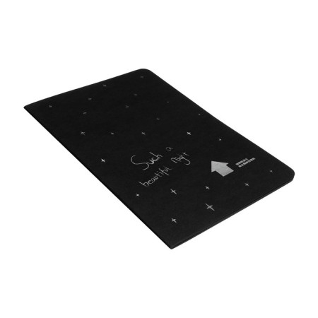 A5 sketchbook, 30 black sheets, "Star Night", density 70 gr., Mix-4