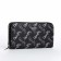 Women's wallet with lightning, black color