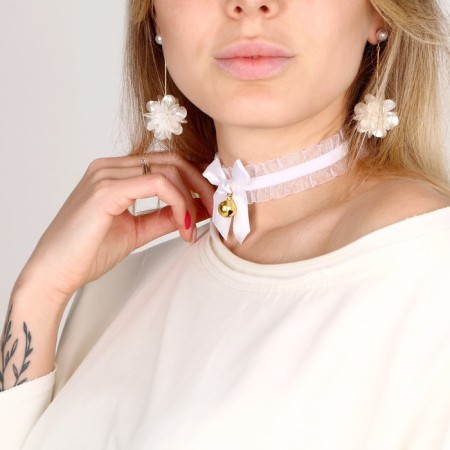 Carnival set "Elfita" (earrings+chocker+decoration on the head)-2