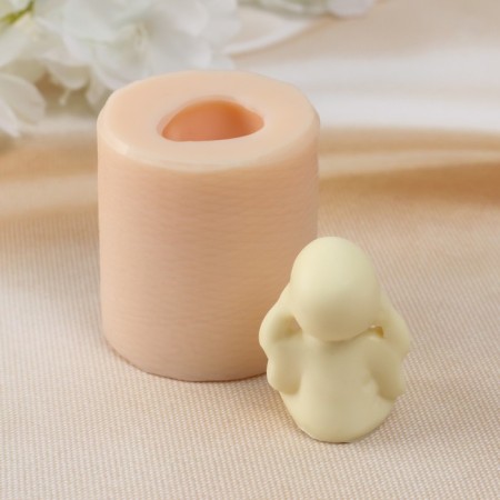 Silicone Mold "Little Buddha 1" 2.5x2.5x4 cm-2