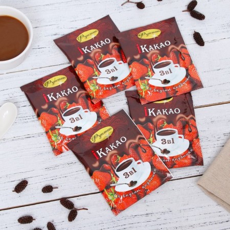 Какао 3в1 «Фунтик», со вкусом клубники, 20 г-1