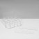 Lipstick stand for 25 pcs., 15 × 15.5 × 8 cm, 2 mm plexiglass, in a protective film