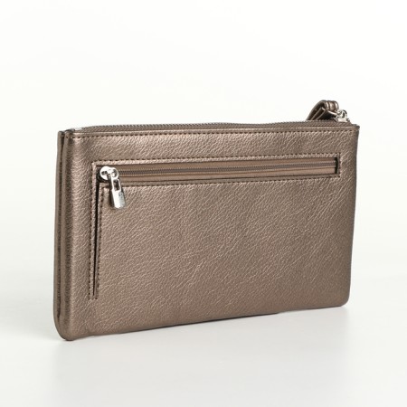 Women's wallet with lightning, bronze color-1