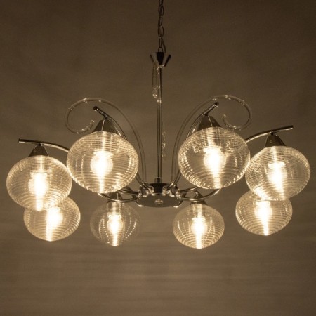 Harmi chandelier 8xe27 40W silver 62x62x41 cm Bayerlux-3