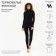 Women's thermal underwear (longshit, leggings) minku Black color, river 46