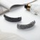 Hair hair clip "Wanda" Hypnosis, 9 cm, black and gray