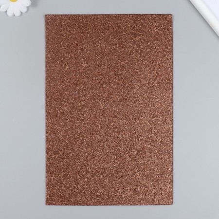 Glitter felt 20x30 cm 2 mm, brown-2