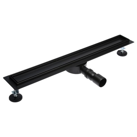 TIM BAD557002BK, 70 x 700 mm, tiles, siphon with a rotation angle of 360 °, black-matte