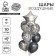 A set of balloons “in style”, latex, foil, 10 pcs.