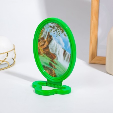 Desktop mirror - suspended “oval”, mirror surface 8.5 × 12.5 cm, packaging 20 pcs, color mix-3