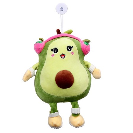 Soft toy "Avocado in headphones"-3