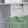 A set of anti -slip hangers, metal with PVC coating, 41 × 20 × 0.3 cm, 5 pcs, white color