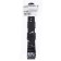 20 mm watch strap, silicone, l-23.5 cm, black
