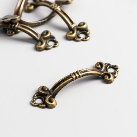 Handle for the casket Metal "Antik" bronze 4.6x1.3 cm-2
