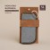 Massage Massage SL Home "Ortika", bamboo fiber, 21 × 20.5 cm, color gray color
