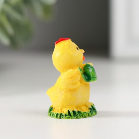 Polystone souvenir "Chicken on the grass" set 4 pcs 2x2x3.2 cm-2