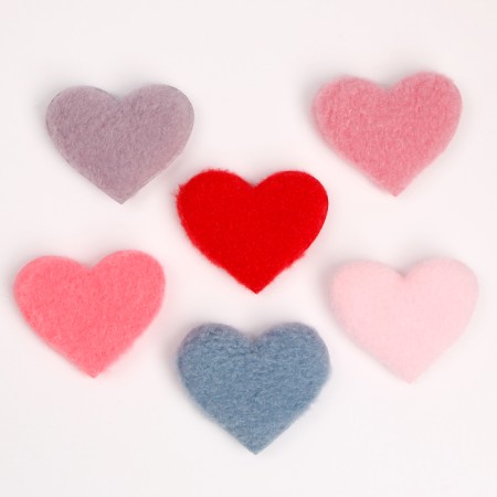 Soft magnet "heart", 6 cm, color mix-1