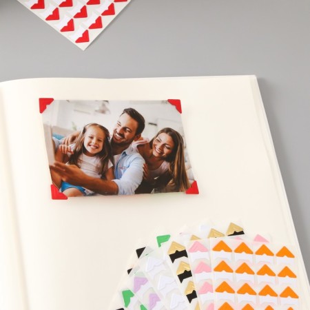 A set of corners with a pocket for photos 24 corners "Style" 12.3x9 cm mix-4