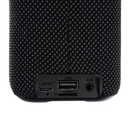 Portable column F68, 5 W, 600 mAh, backlight. Micro SD, black-3