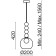 Suspended lamp Freya Fr5220PL-01CH3 FOCUS, 200x200x1740 mm, G9, 1x25W, chromium color