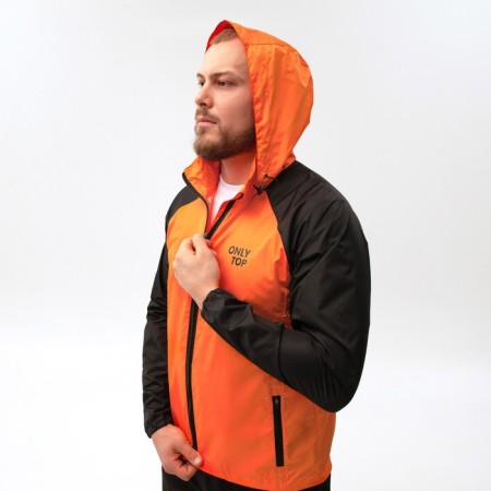 Ветровка ONLYTOP унисекс с сумкой orange, р. 48-12