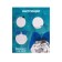 New Year's set for creativity. Christmas ball with sequins "New Year!", Silver