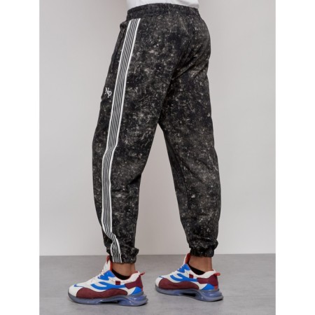 Joggers male, size 52, black color-8