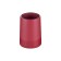 A glass for Magma denture brushes. Moroshka, 7.2x7.2x10.7 cm, red color