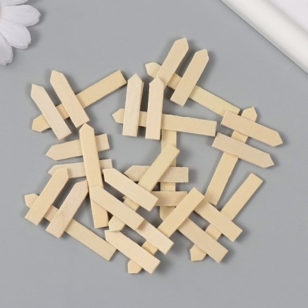 Decor for creativity tree "Index" natural set 10 pcs 3x5 cm-1