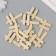 Decor for creativity tree "Index" natural set 10 pcs 3x5 cm