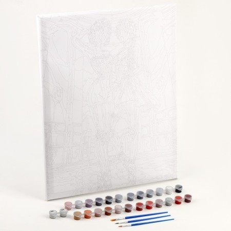 Picture on numbers on a canvas with a subframe of "twin balms", 40 x 50 cm-1