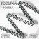 Decorative braid “Wave”, 10 mm, 10 ± 1 m, silver/black color