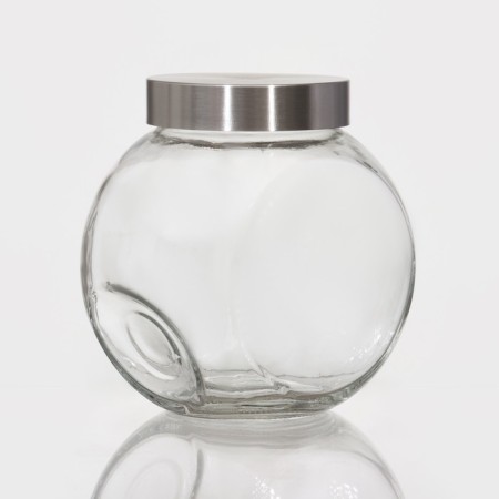 Glass jar for bulk products with a metal cover "Twist", 1.6 l, 15.5 × 11.5 × 16 cm-1