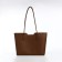 Bag Women's Tout with zipper, brown color