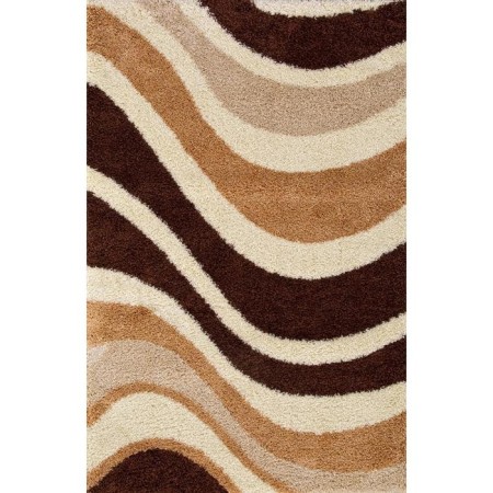 Rectangular carpet Merinos Ultra, size 150x230 cm, color-brown color