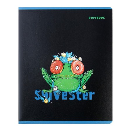 Notebook 48 sheets, in a cage, "Sylvester", cover coated cardboard, twin-lak, UV-lak, 5 designs-5