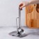 Stainless steel stand under the lid and spoon, 19.5 × 16 cm