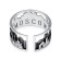 Ring "Moscow", echoing with oxidation, 17 size