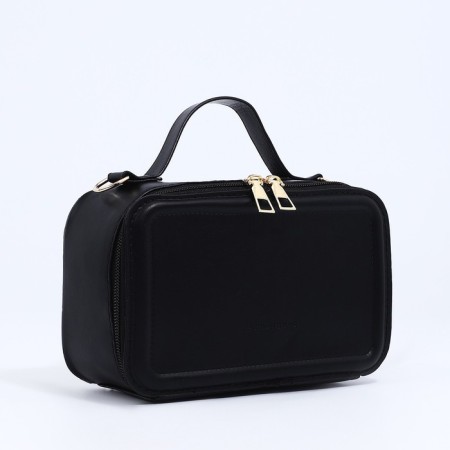 Bag Cross-Bodi with a zipper, black color-4