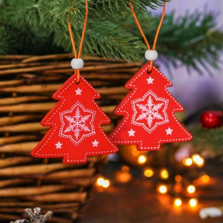 Set of pendants "Christmas trees", 2 pcs.