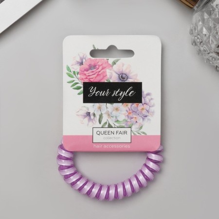 Hair gum "Spring" Bright strip, D-5.5 cm, mix
