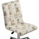 Computer chair of quadro s40-15 metal/fabric, chrome/white 42x57x86 cm