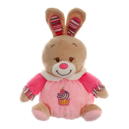 Soft toy "Bunny", 18 cm, pink color