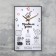 Carting clock, interior "Rules of the House", smooth move, 57 x 35 x 4 cm