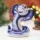 Souvenir "Snake of Klava", Gzhel, 11 cm