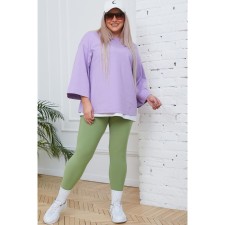 Female legins, size 66, green color