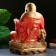 Piggy bank "Hotya sitting large" bronze, red, 32x25x51cm